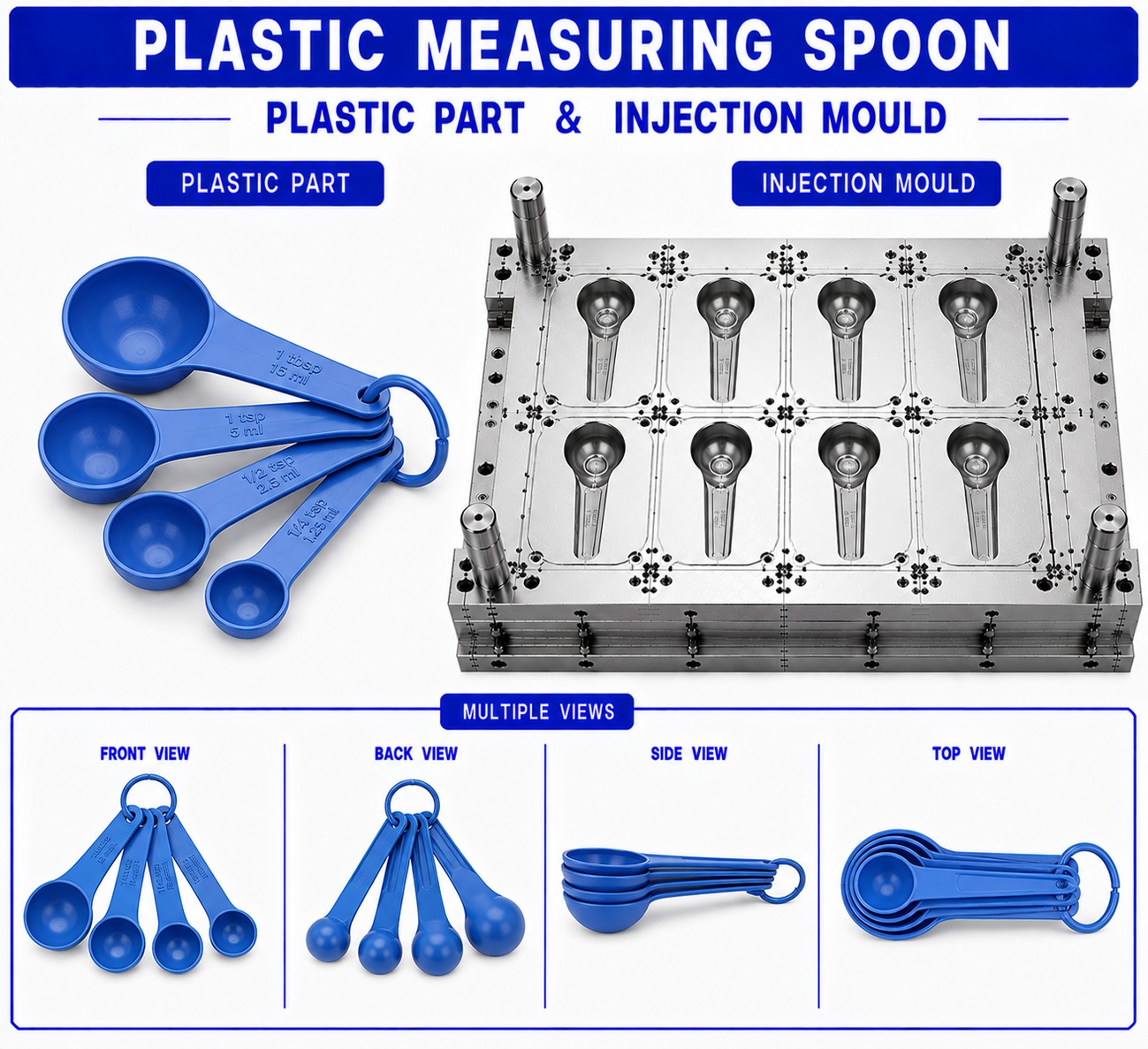 Plastic Measuring Spoon Mould and Moulding Service